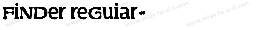 finder reguiar字体转换